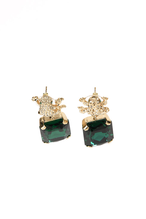 ADDICTED2 - Orecchini ARMONIA color verde smeraldo