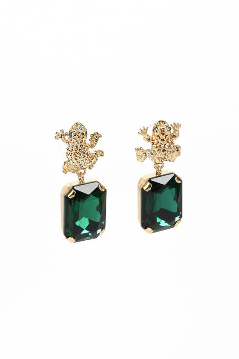 ADDICTED2 - Orecchini ARMONIA color verde smeraldo