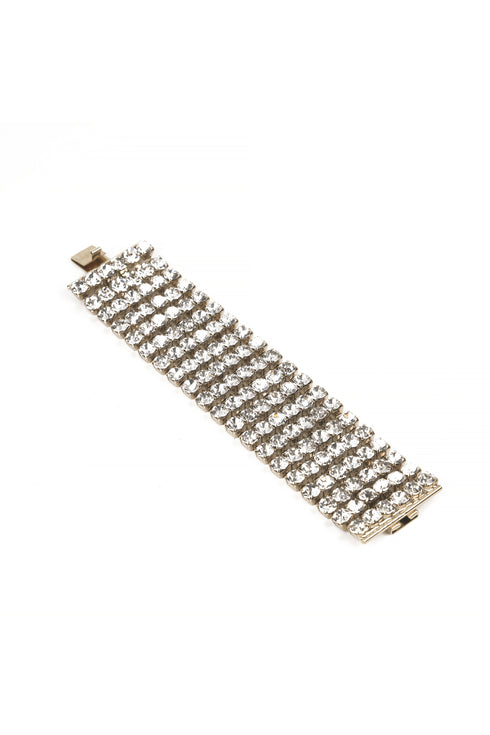 ADDICTED2 - Bracciale ASTERIA fili di strass coloro argento