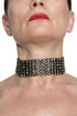 ADDICTED2 - Collana ASTERIA girocollo fili di strass in argento brunito