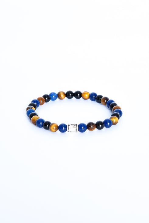 ADDICTED2 - Bracciale RELAX con pietre tonde e argento 925