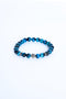 ADDICTED2 - Bracciale SERENITY occhio di tigre acqua azzurra con zirconi