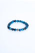 ADDICTED2 - Bracciale SERENITY occhio di tigre acqua azzurra con zirconi