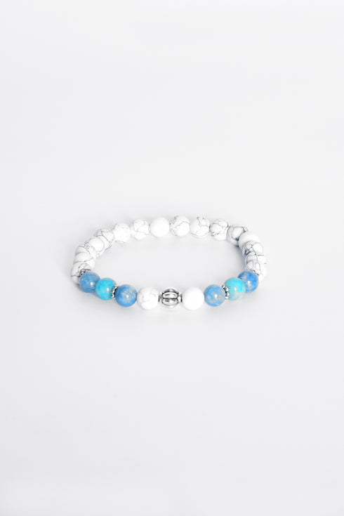 ADDICTED2 - Bracciale ZEN con pietre tonde e argento 925