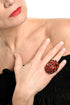 ADDICTED2 - Anello AMELIA con cristalli color rosso