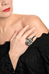 ADDICTED2 - Anello AMELIA con cristalli colore argento
