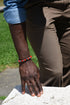 ADDICTED2 - Bracciale ODISSEO con pietre tonde e argento 925