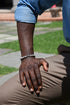 ADDICTED2 - Bracciale ANDRASTE con pietre tonde e argento 925
