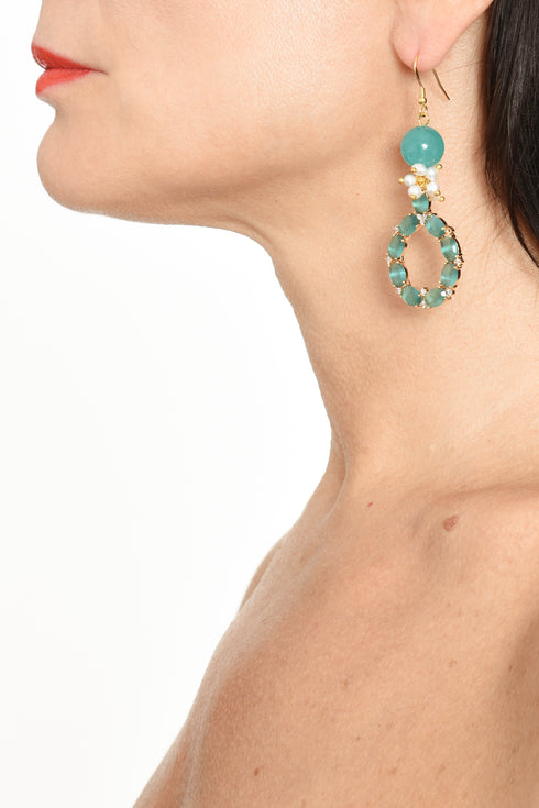 ADDICTED2 - Orecchini IRIDE color verde