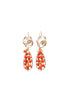 ADDICTED2 - Orecchini IUVENTAS color rosso