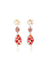 ADDICTED2 - Orecchini GIUNONE color rosso