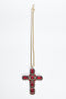 ADDICTED2 - Collana ARTEMIDE croce con cristalli colore rosso