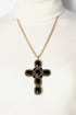 ADDICTED2 - Collana ARTEMIDE croce con cristalli colore nero