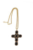 ADDICTED2 - Collana ARTEMIDE croce con cristalli colore nero