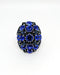 ADDICTED2 - Anello AMELIA con cristalli color blue notte