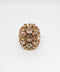 ADDICTED2 - Anello AMELIA con cristalli color oro