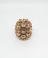 ADDICTED2 - Anello AMELIA con cristalli color oro