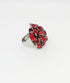 ADDICTED2 - Anello AMELIA con cristalli color rosso