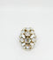 ADDICTED2 - Anello AMELIA con cristalli colore bianco
