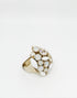 ADDICTED2 - Anello AMELIA con cristalli colore bianco