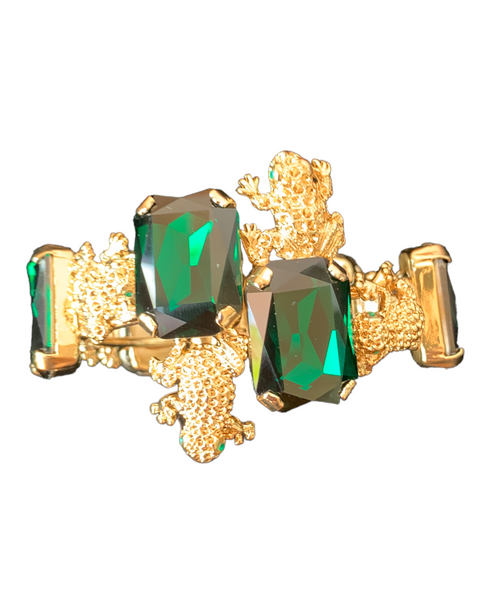 ADDICTED2 - Bracciale ANASTASIA con cristalli colore smeraldo