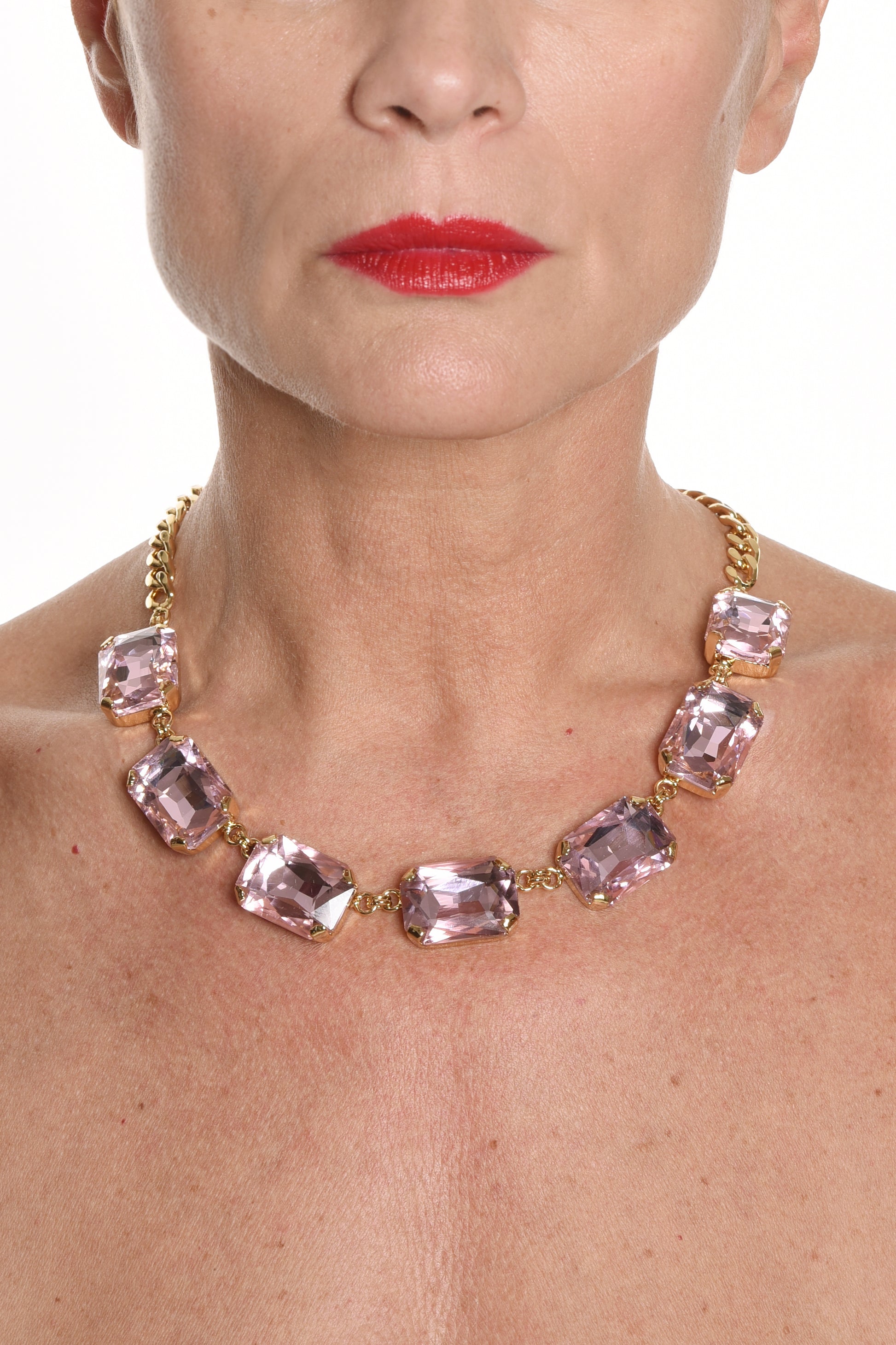 Alta qualità ADDICTED2 - Collana PAX con Swarovski colore rosa - ADDICTED2