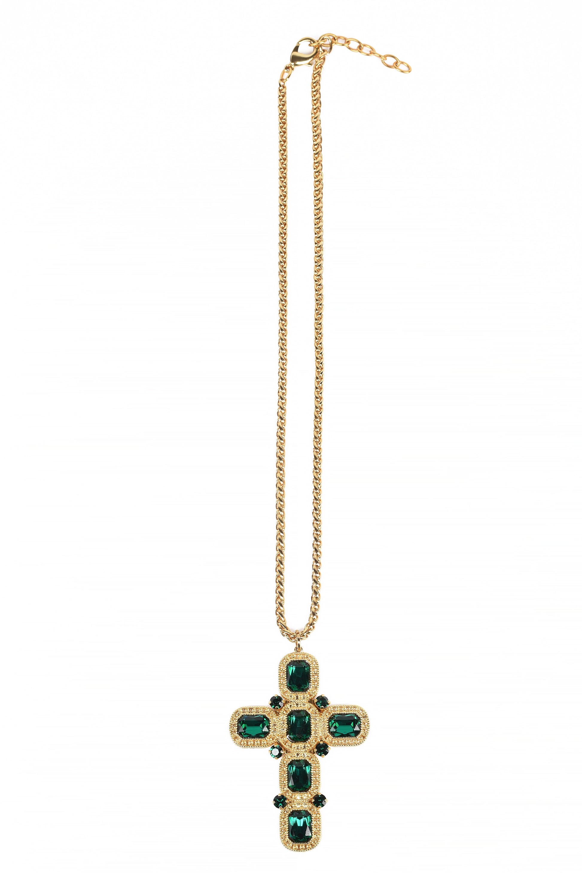 Acquista alta qualità ADDICTED2 - Collana ARTEMIDE croce con Swarovski color smeraldo - ADDICTEDTWO