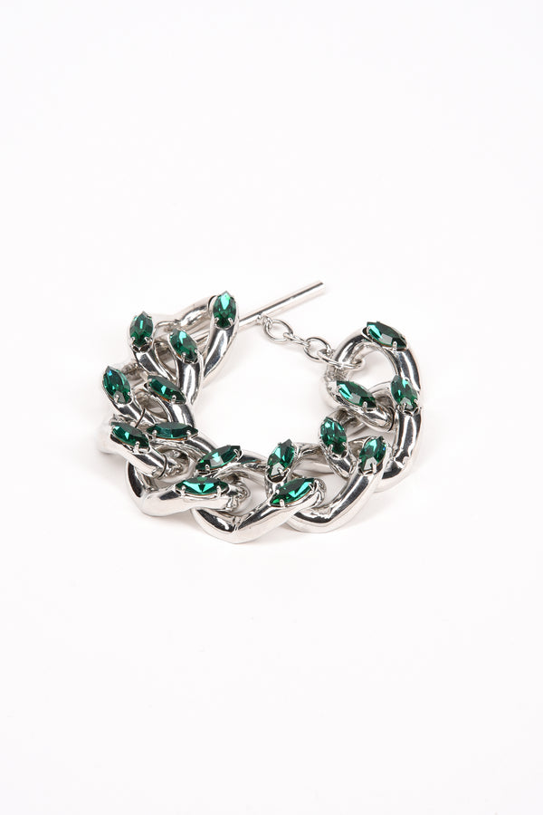 ADDICTED2 - VERONICA bracelet with emerald Swarovski stones