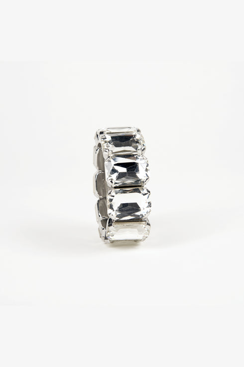 ADDICTED2 - Bracciale ESTER con cristalli placcato argento 925