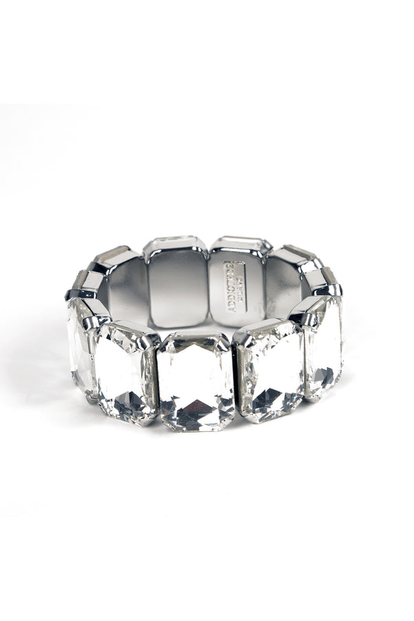 ADDICTED2 - Bracciale ESTER con cristalli placcato argento 925