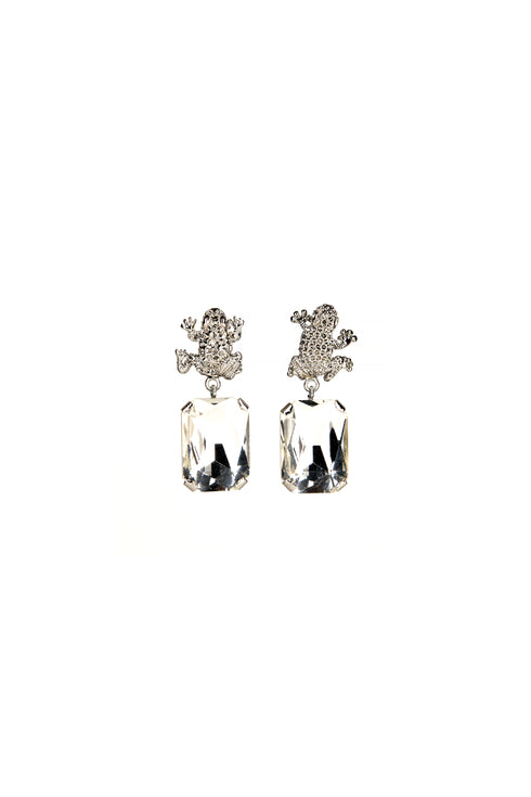 ADDICTED2 - Orecchini ARMONIA con cristalli placcato argento