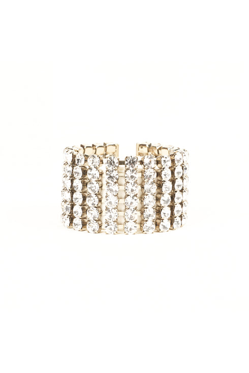 ADDICTED2 - Bracciale ASTERIA fili di strass coloro argento