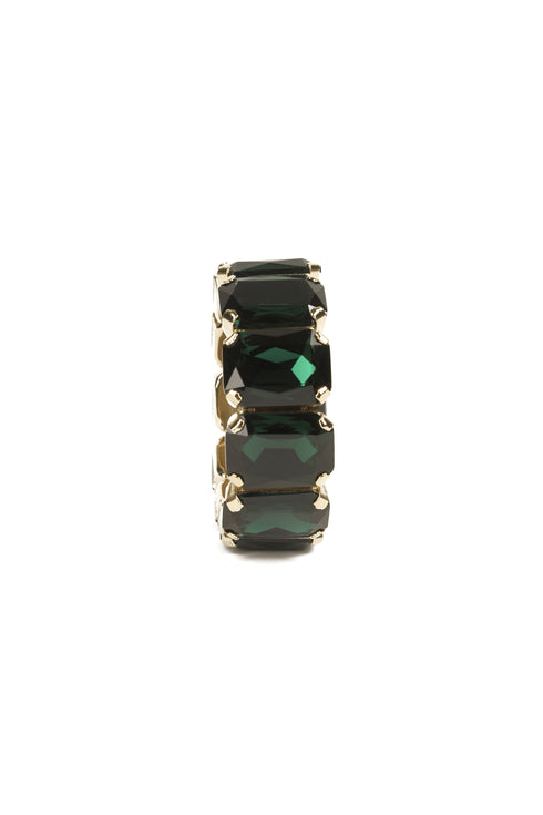 ADDICTED2 - Bracciale ESTER con cristalli color verde smeraldo