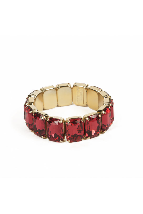 ADDICTED2 - Bracciale ESTER con cristalli color rubino