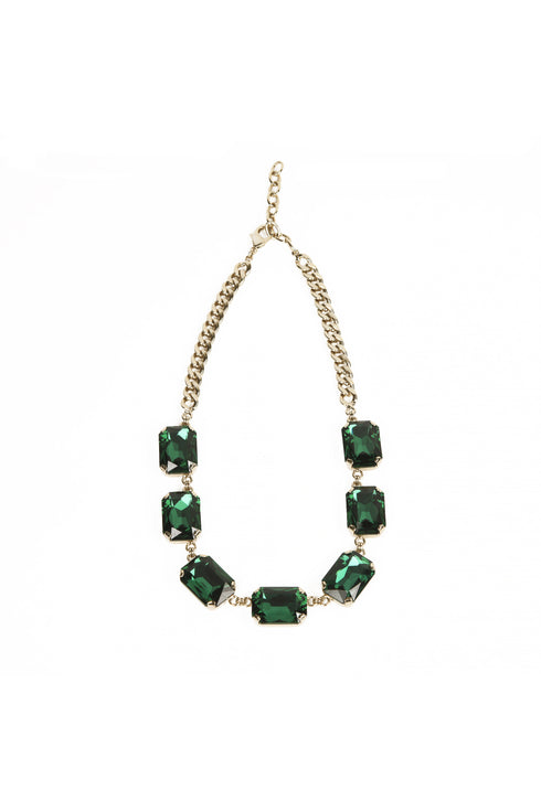 ADDICTED2 - Collana PAX con cristalli color verde smeraldo