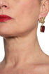 ADDICTED2 - Orecchini ARMONIA color rubino