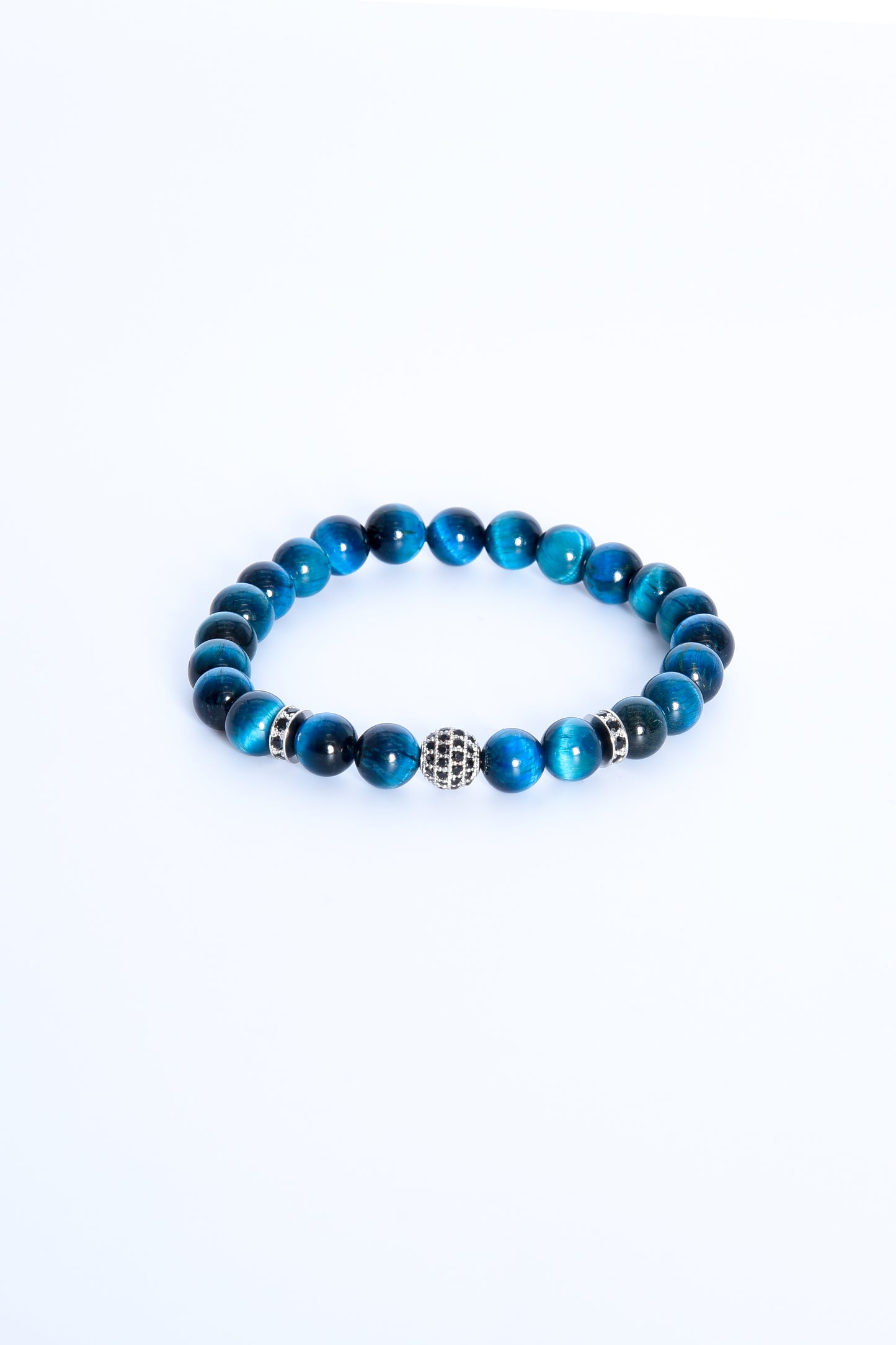 Acquista alta qualità ADDICTED2 - Bracciale SERENITY occhio di tigre acqua azzurra con zirconi - ADDICTEDTWO