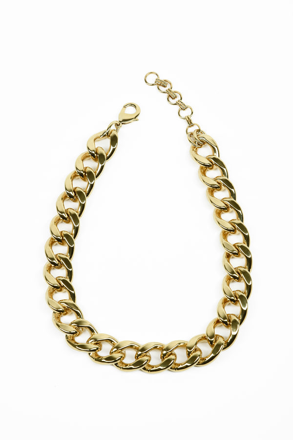 ADDICTED2 - EBE gold-colored chain necklace