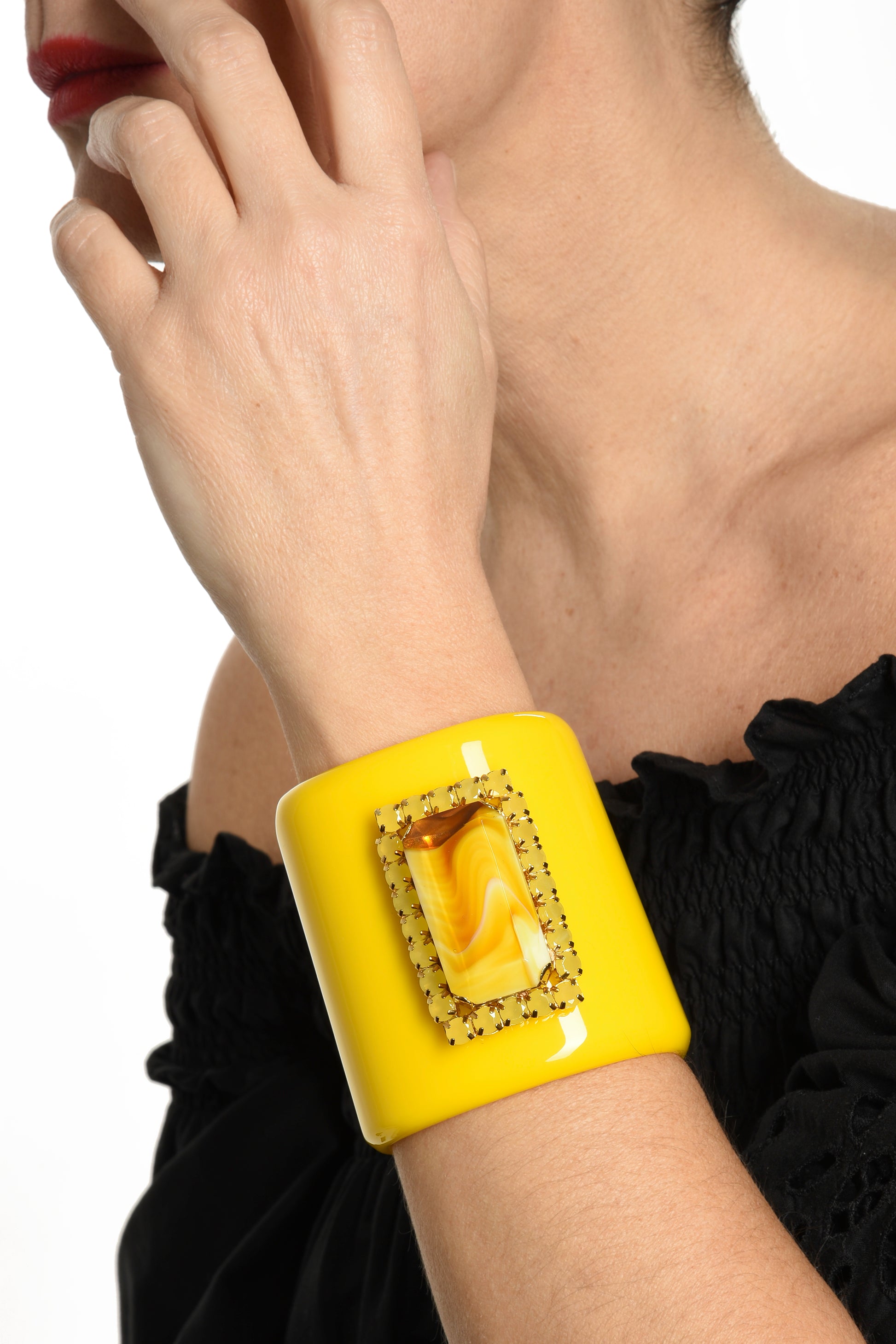 Acquista alta qualità ADDICTED2 - Bracciale MIA in resina giallo - ADDICTEDTWO