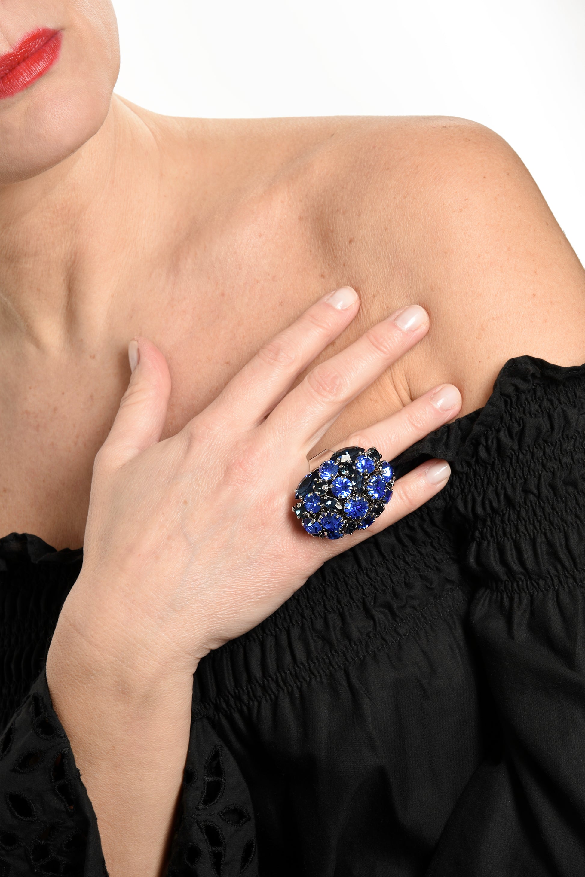 Acquista alta qualità ADDICTED2 - Anello AMELIA night blue strass - ADDICTEDTWO
