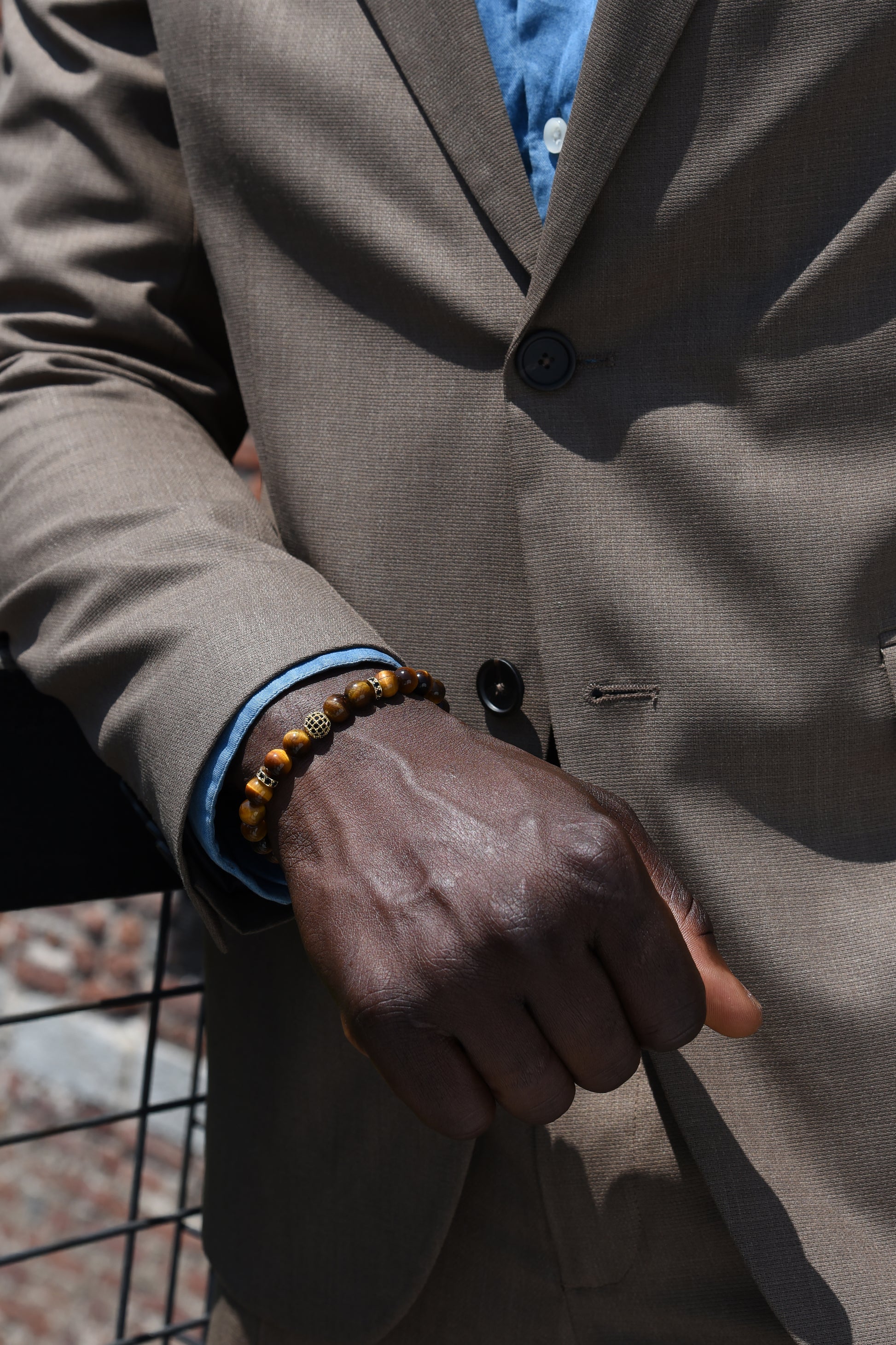 Acquista alta qualità ADDICTED2 - Bracciale COURAGE occhio di tigre con zirconi - ADDICTEDTWO