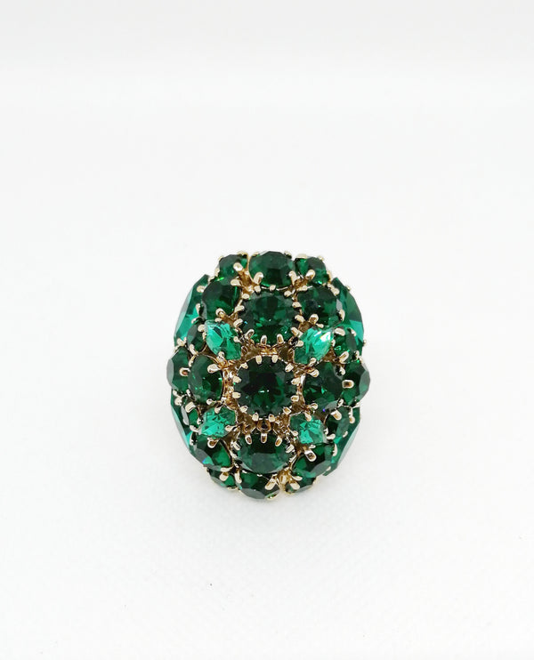 ADDICTED2 - AMELIA ring in emerald color