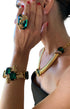 ADDICTED2 - ERIS necklace with emerald Swarovski