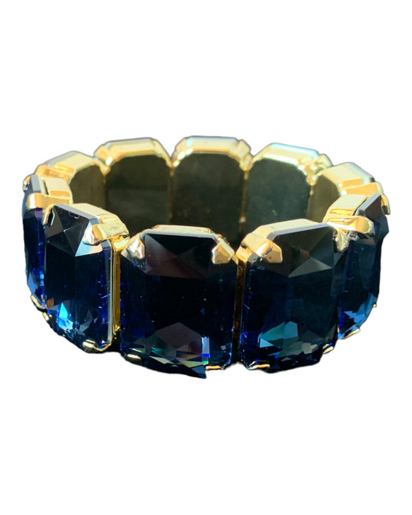 ADDICTED2 - Bracciale ESTER con cristalli color blue