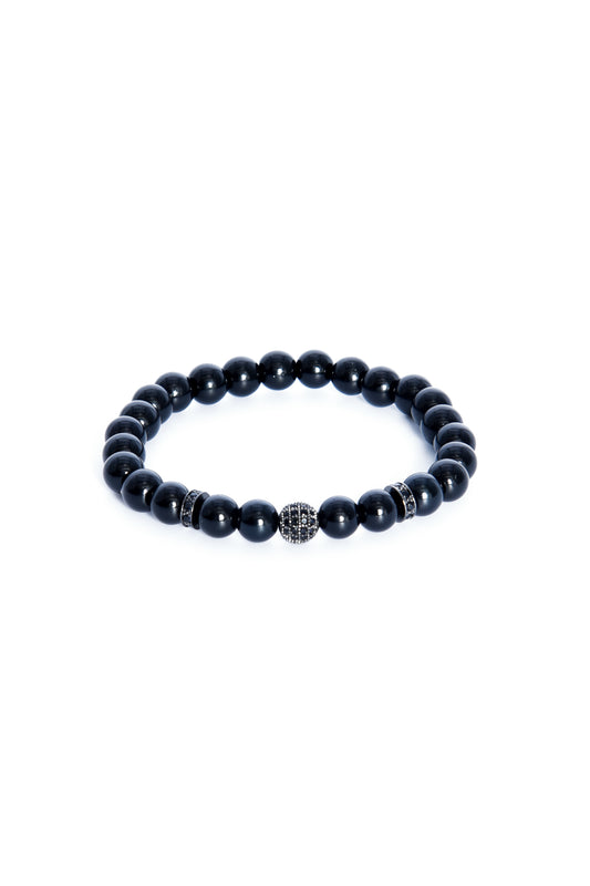Acquista alta qualità ADDICTED2 - Bracciale BALANCE in onice nero con zirconi - ADDICTEDTWO