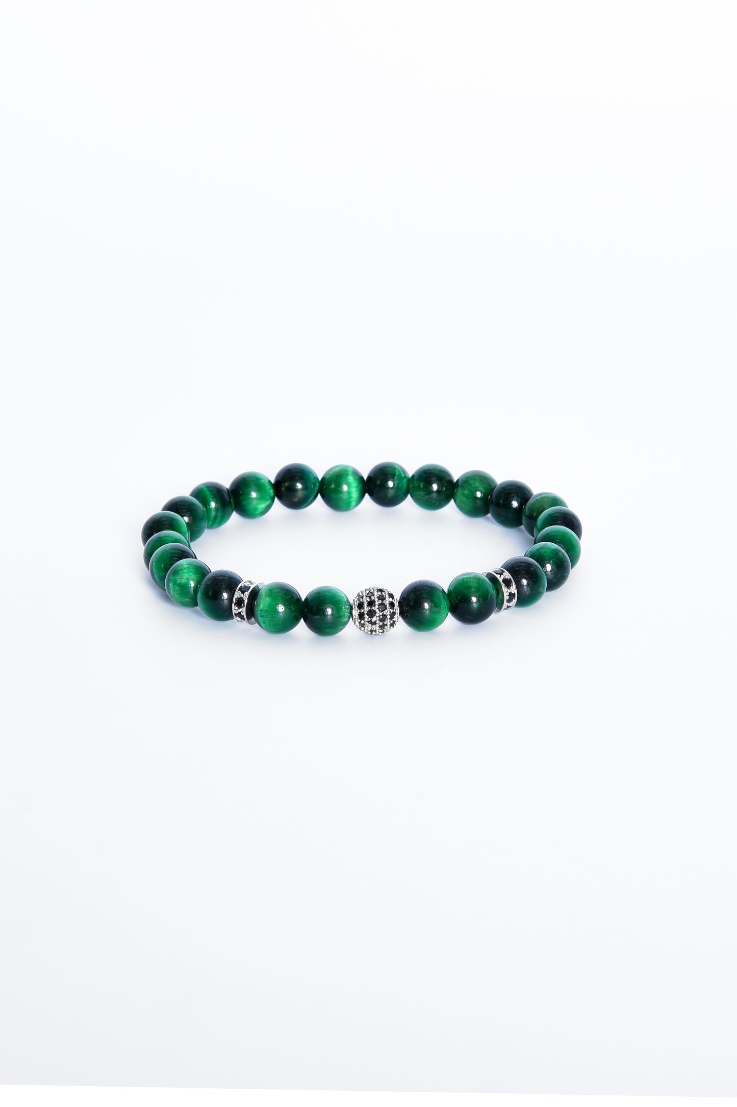 Acquista alta qualità ADDICTED2 - Bracciale TALISMAN occhio di tigre verde con zirconi - ADDICTEDTWO