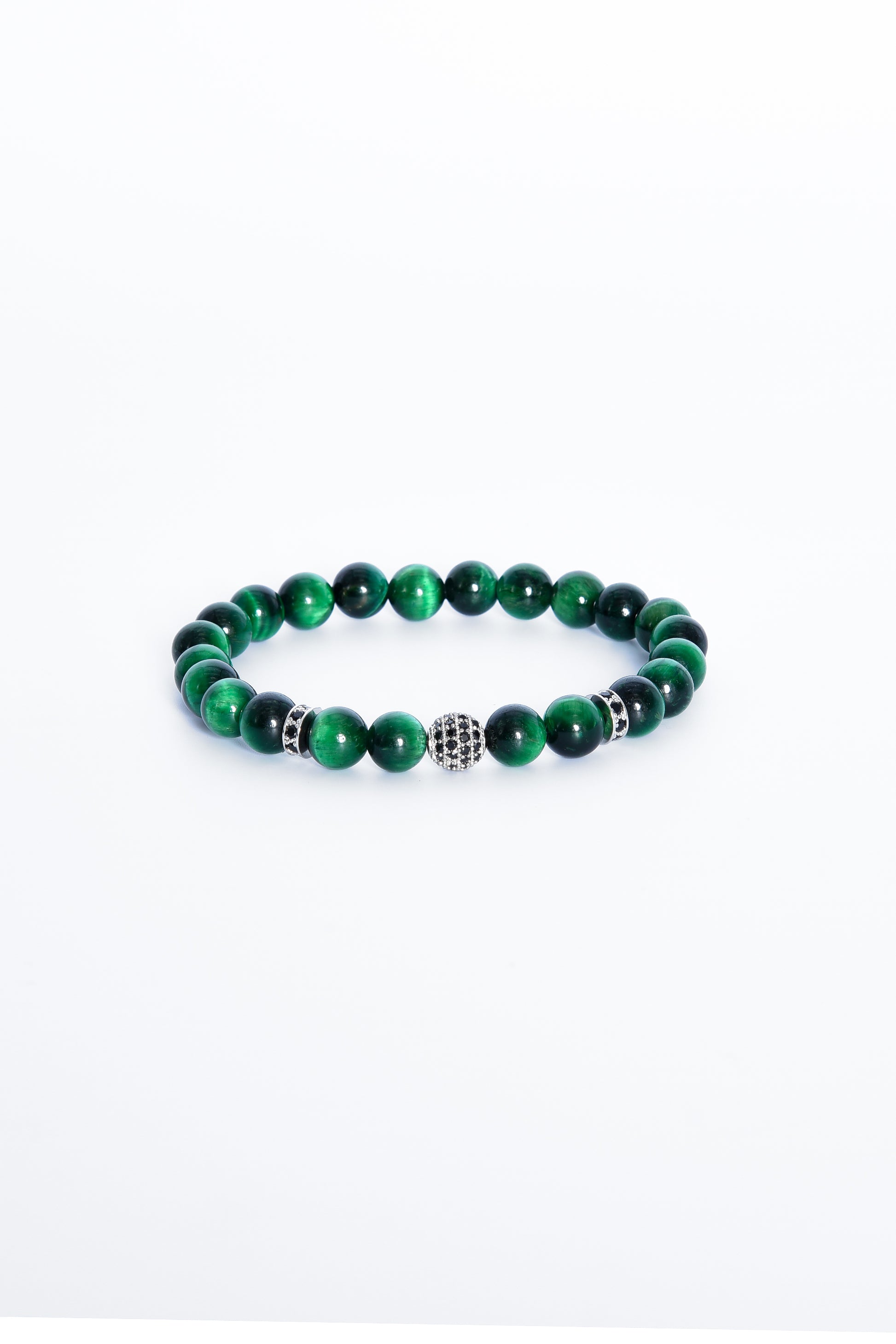 Acquista alta qualità ADDICTED2 - Bracciale TALISMAN occhio di tigre verde con zirconi - ADDICTEDTWO